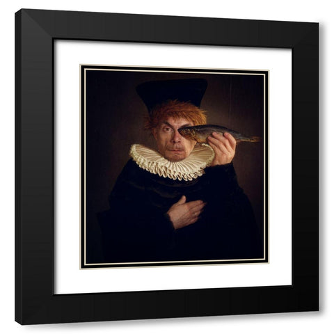 Point Of View Black Modern Wood Framed Art Print with Double Matting by Melik-Nubarova, Svetlana