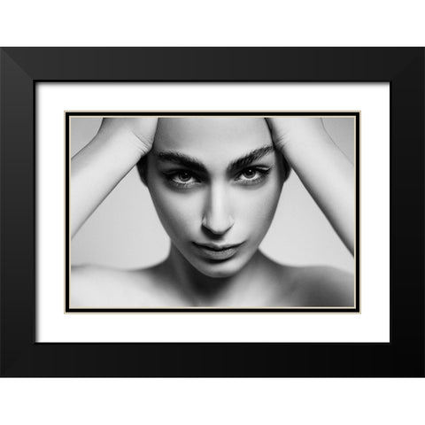 Bravo Black Modern Wood Framed Art Print with Double Matting by Hamidnezhad, Amin