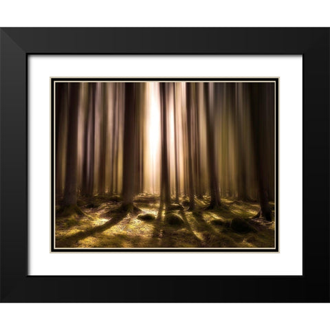 Breath Of Life Black Modern Wood Framed Art Print with Double Matting by Lindsten, Christian