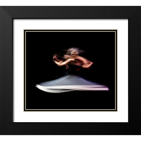 The Last Dance Of Death Black Modern Wood Framed Art Print with Double Matting by Tabate, Mohcine