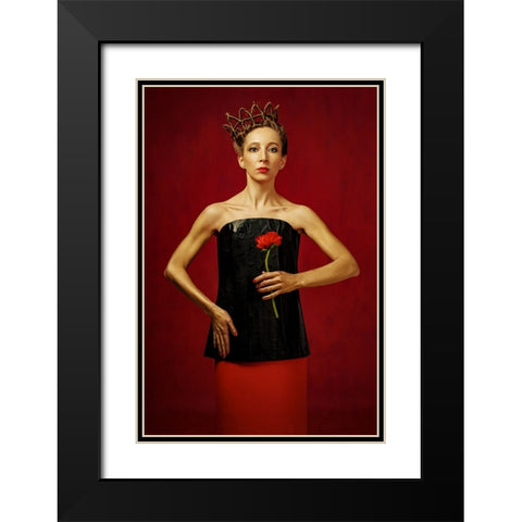 Untitled Black Modern Wood Framed Art Print with Double Matting by Smirnov, Sergei