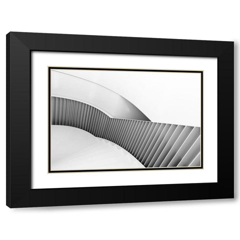 From The Right Black Modern Wood Framed Art Print with Double Matting by Van Son, Greetje