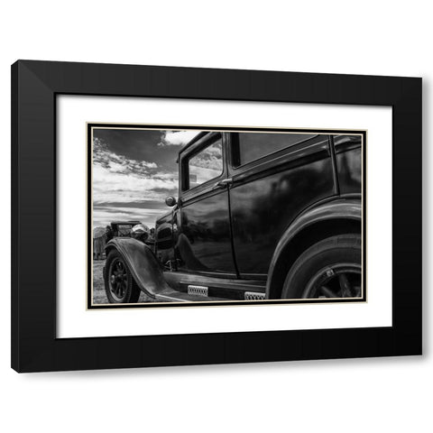 They Met Under A Big Sky Black Modern Wood Framed Art Print with Double Matting by Russell, Vince
