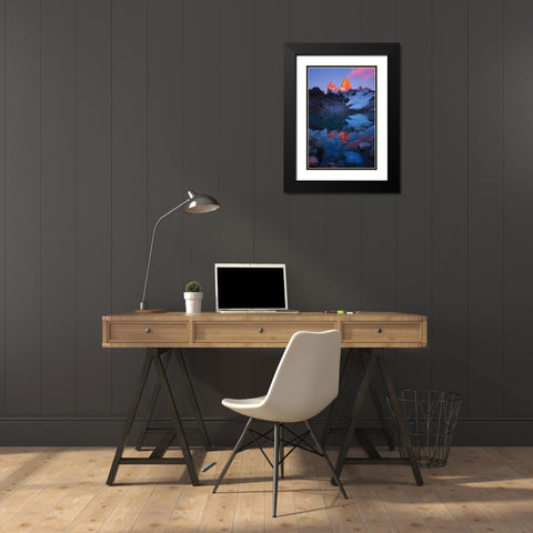 Morning Of Tranquility Black Modern Wood Framed Art Print with Double Matting by Zhang, Yan