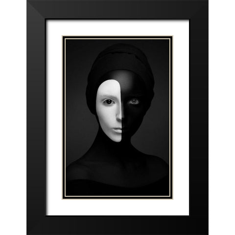 Black Renaissance Black Modern Wood Framed Art Print with Double Matting by Malikov, Alex