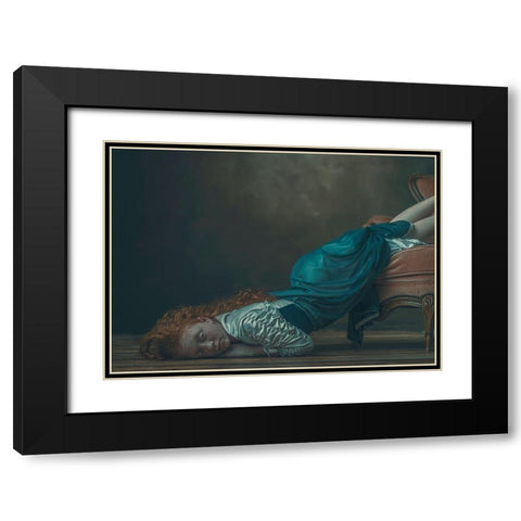 Renaissence Black Modern Wood Framed Art Print with Double Matting by Cwikla, Ewa
