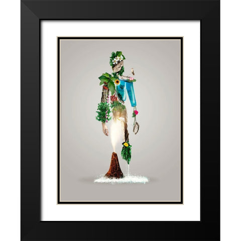 The Fantasy Nature Man Black Modern Wood Framed Art Print with Double Matting by D Onofrio, Wanda