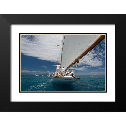 Close Following Black Modern Wood Framed Art Print with Double Matting by Pelissier, Marc