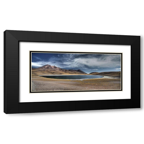 Laguna Miscanti Et Miniques Black Modern Wood Framed Art Print with Double Matting by Moreau, Loulou