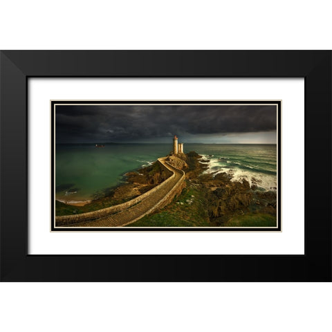 Rain Is Coming ... Black Modern Wood Framed Art Print with Double Matting by Browko, Krzysztof