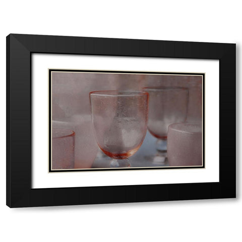 Glass Tableware Black Modern Wood Framed Art Print with Double Matting by Claes, Gilbert
