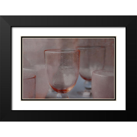 Glass Tableware Black Modern Wood Framed Art Print with Double Matting by Claes, Gilbert