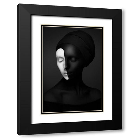 Black Renaissance Black Modern Wood Framed Art Print with Double Matting by Malikov, Alex
