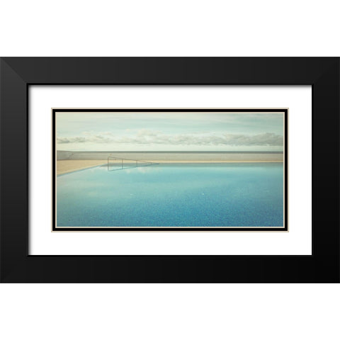 Pool Black Modern Wood Framed Art Print with Double Matting by Steinkopff, Robert