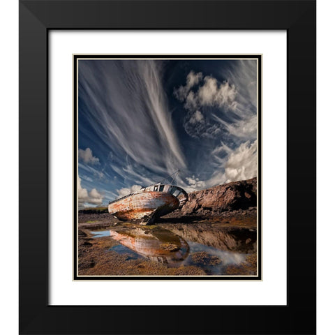 Final Place Black Modern Wood Framed Art Print with Double Matting by H. Ingibergsson, Torsteinn