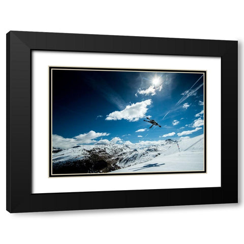 Shadow Dancer... Black Modern Wood Framed Art Print with Double Matting by Verbiest, Eric