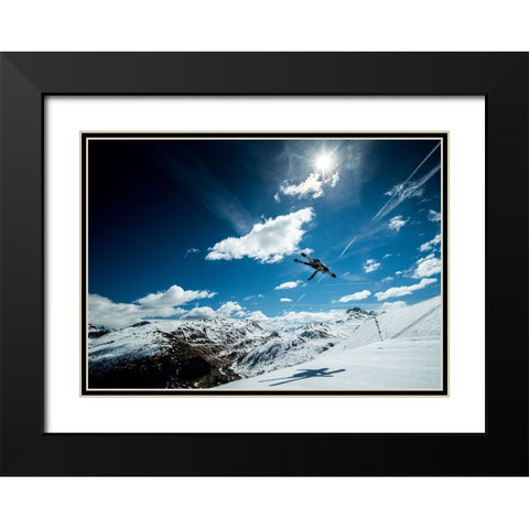 Shadow Dancer... Black Modern Wood Framed Art Print with Double Matting by Verbiest, Eric