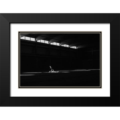 Ballando Nella Luce Black Modern Wood Framed Art Print with Double Matting by Krystynek MQEP, Martin