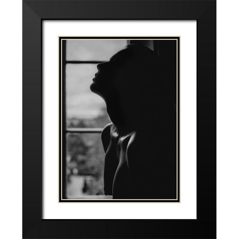 Window Black Modern Wood Framed Art Print with Double Matting by Krystynek MQEP, Martin