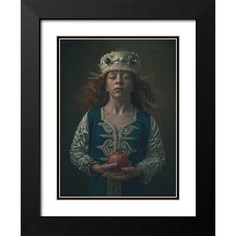 Im Black Modern Wood Framed Art Print with Double Matting by Cwikla, Ewa