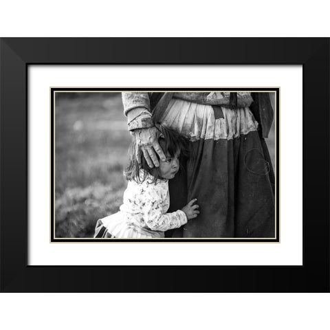 Protected By Black Modern Wood Framed Art Print with Double Matting by Matsui, Akira