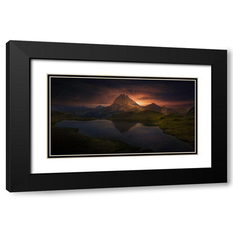 Farewell Of The Day Black Modern Wood Framed Art Print with Double Matting by Garcia, Alejandro