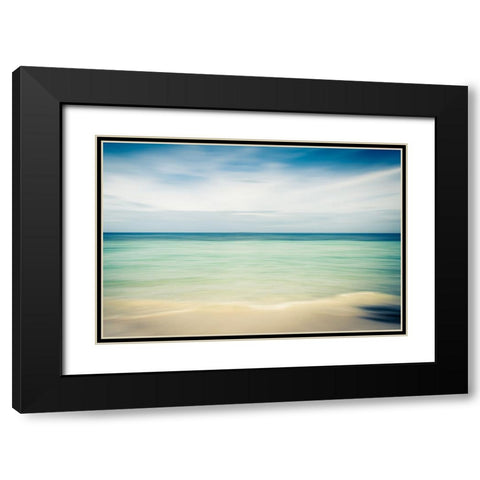 Beach Black Modern Wood Framed Art Print with Double Matting by Steinkopff, Robert