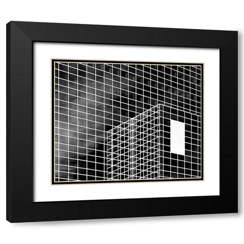 The White Rectangle Black Modern Wood Framed Art Print with Double Matting by Van Son, Greetje