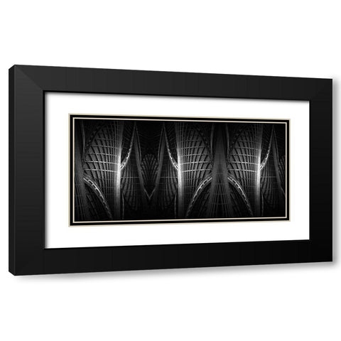 Wood Work. Black Modern Wood Framed Art Print with Double Matting by Londal, Leif