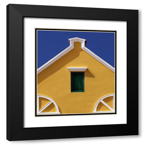 Colours Of Curacao Black Modern Wood Framed Art Print with Double Matting by Hawerkamp, Hans-Wolfgang