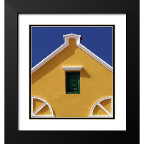 Colours Of Curacao Black Modern Wood Framed Art Print with Double Matting by Hawerkamp, Hans-Wolfgang
