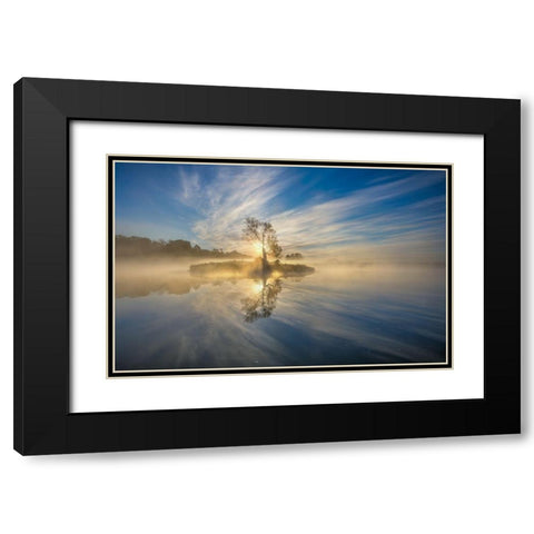 The Island Black Modern Wood Framed Art Print with Double Matting by Keller