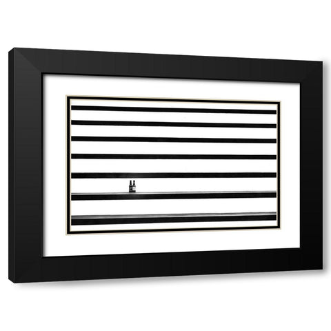 After The Game - Part 3 Black Modern Wood Framed Art Print with Double Matting by Endermann, Rolf