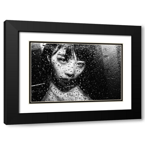 Portrait Black Modern Wood Framed Art Print with Double Matting by Suzuki, Tatsuo