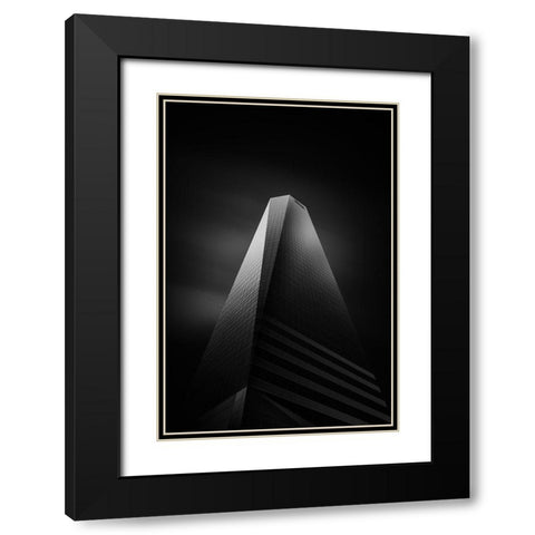 Torres Pwc Black Modern Wood Framed Art Print with Double Matting by Mirza, Mohammad