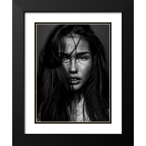 Romi Black Modern Wood Framed Art Print with Double Matting by Krystynek MQEP, Martin