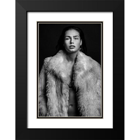 Romi Black Modern Wood Framed Art Print with Double Matting by Krystynek Mqep, Martin