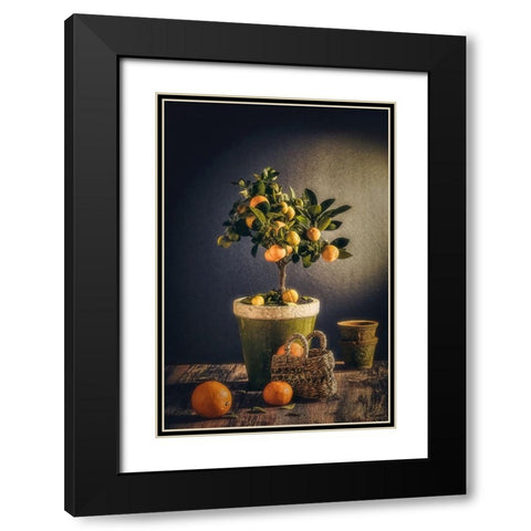 Winter Black Modern Wood Framed Art Print with Double Matting by Al-Dien Mahmoud, Nour
