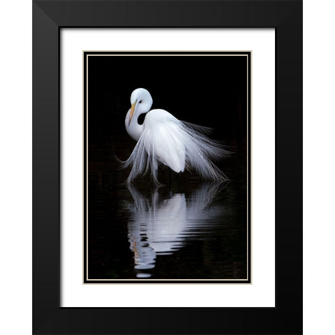 Watching Black Modern Wood Framed Art Print with Double Matting by Li, Ben