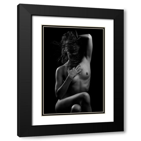 Sensual Beauty Black Modern Wood Framed Art Print with Double Matting by Krystynek MQEP, Martin