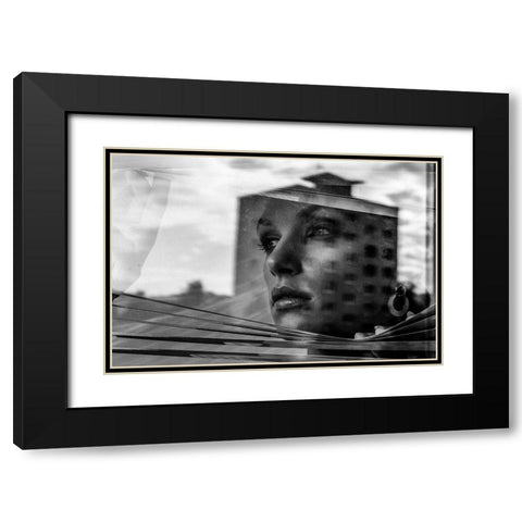 Window Black Modern Wood Framed Art Print with Double Matting by Krystynek MQEP, Martin