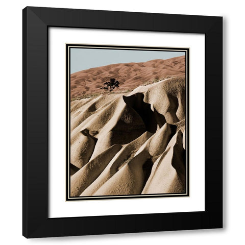 Alone Black Modern Wood Framed Art Print with Double Matting by Malovrh, Milan