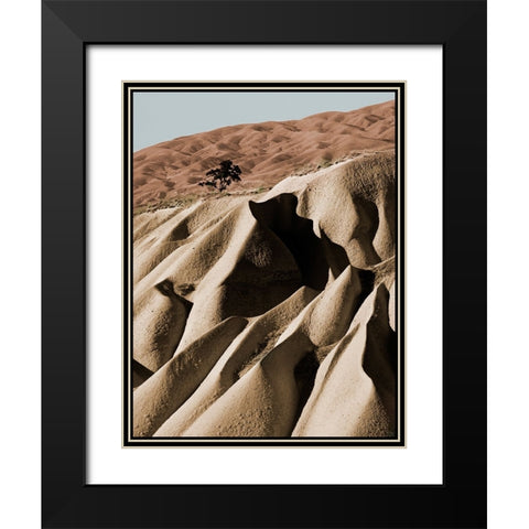 Alone Black Modern Wood Framed Art Print with Double Matting by Malovrh, Milan