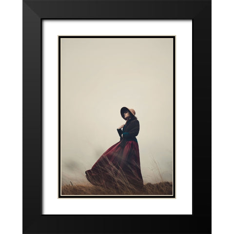 Windy Hill... Black Modern Wood Framed Art Print with Double Matting by Russocka, Magdalena