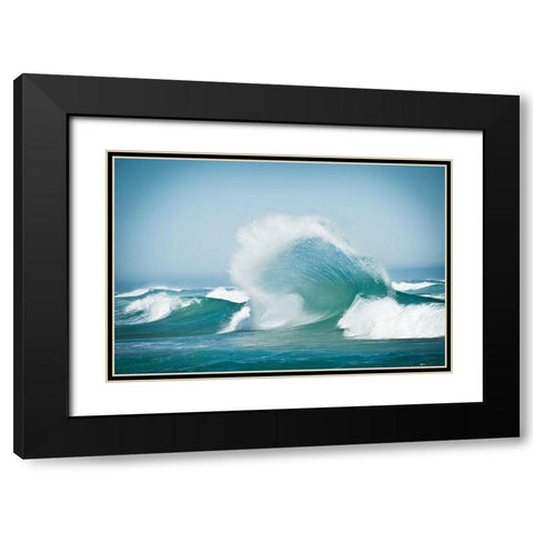 Effervescent Black Modern Wood Framed Art Print with Double Matting by Steinkopff, Robert