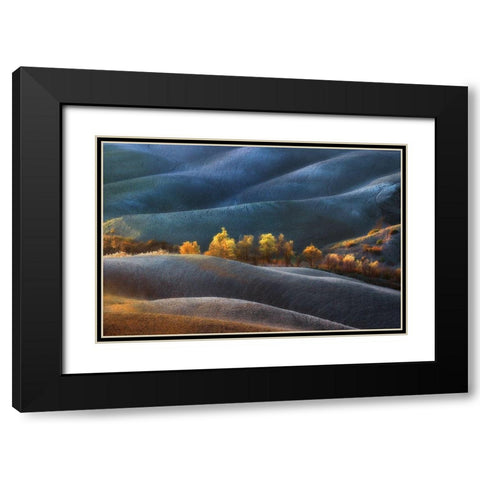 Dreamland Black Modern Wood Framed Art Print with Double Matting by Kravanja, Jure