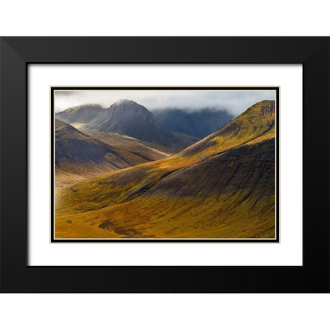 Land Before Time Black Modern Wood Framed Art Print with Double Matting by Wrobel, Karsten