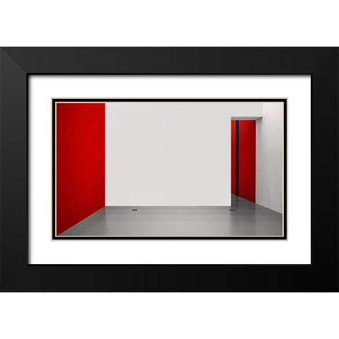 An Empty Room Black Modern Wood Framed Art Print with Double Matting by Schuster, Inge