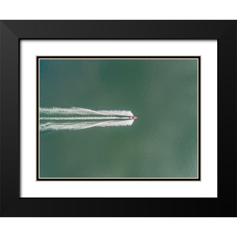 Untitled Black Modern Wood Framed Art Print with Double Matting by Tetsurou, Kobayashi