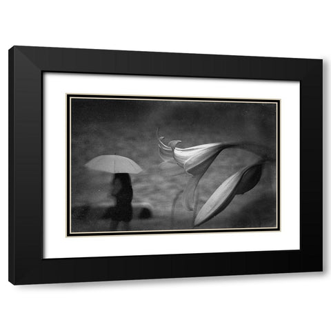 Untitled Black Modern Wood Framed Art Print with Double Matting by Tsuchida, Teruhiko